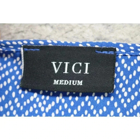 Vici Large Balloon Sleeves V-Neck Tunic-Size Medium-Boho - Picture 5 of 10